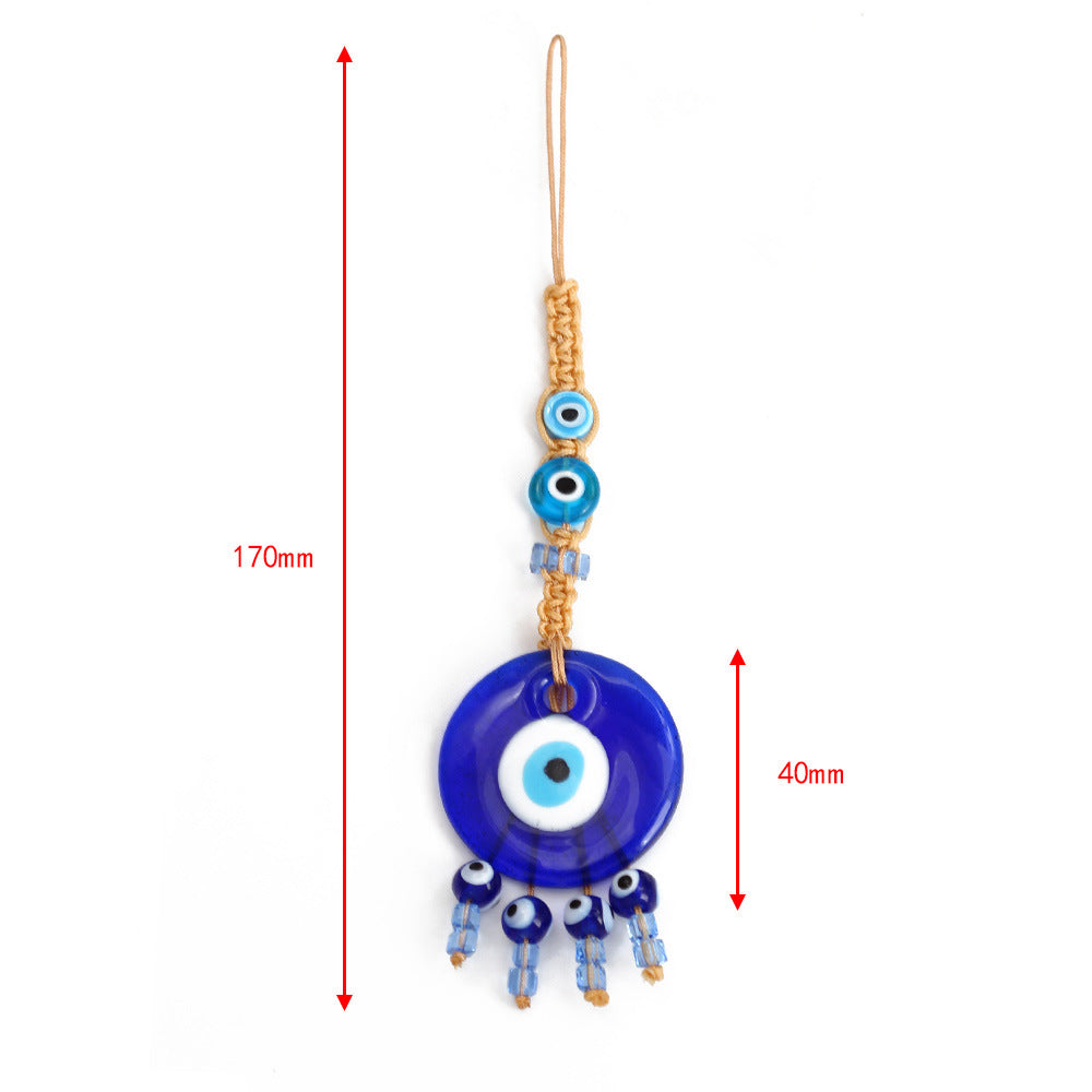 Olivenorma Blue Glass Evil Eye Car Pendant Ornament