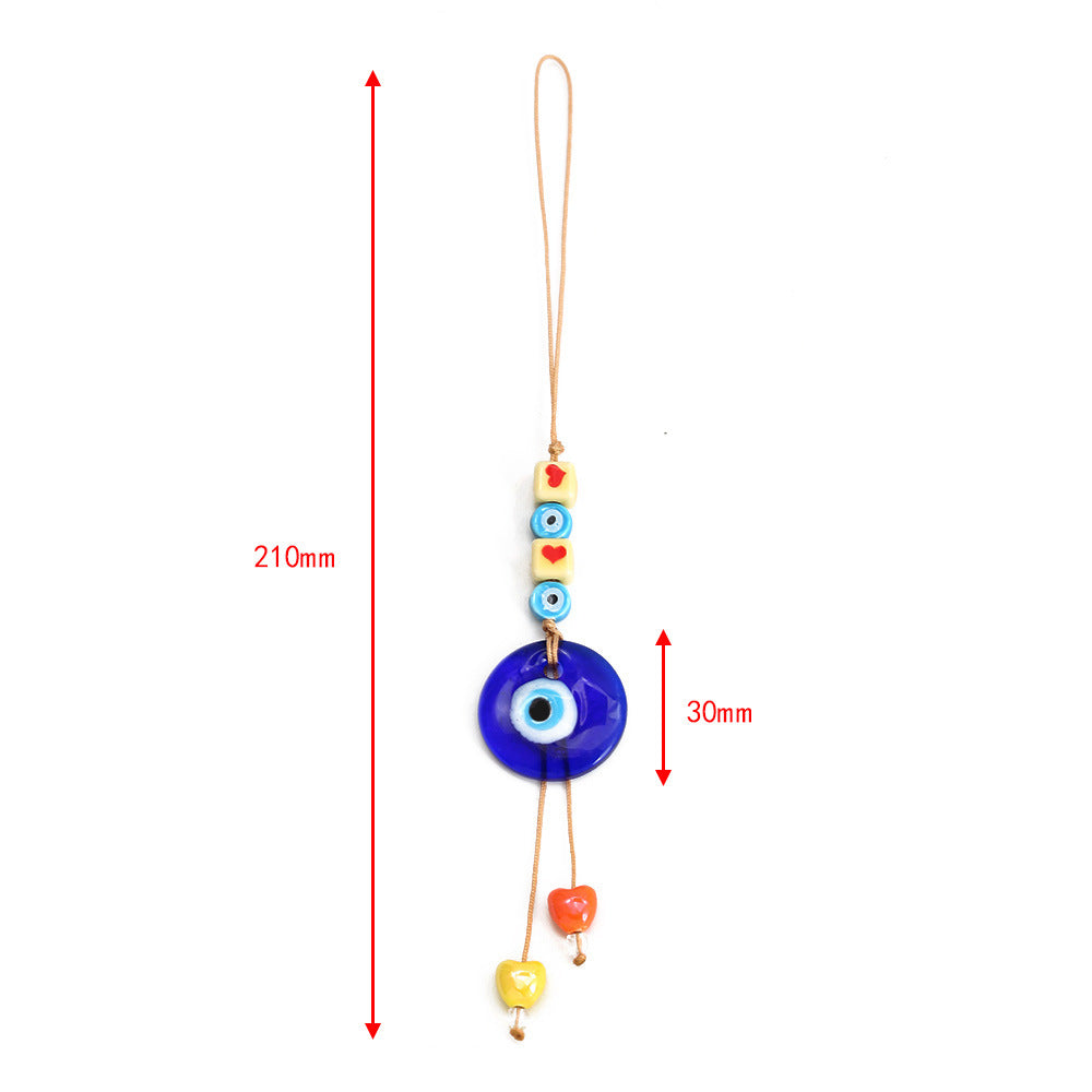 Olivenorma Blue Glass Evil Eye Car Pendant Ornament