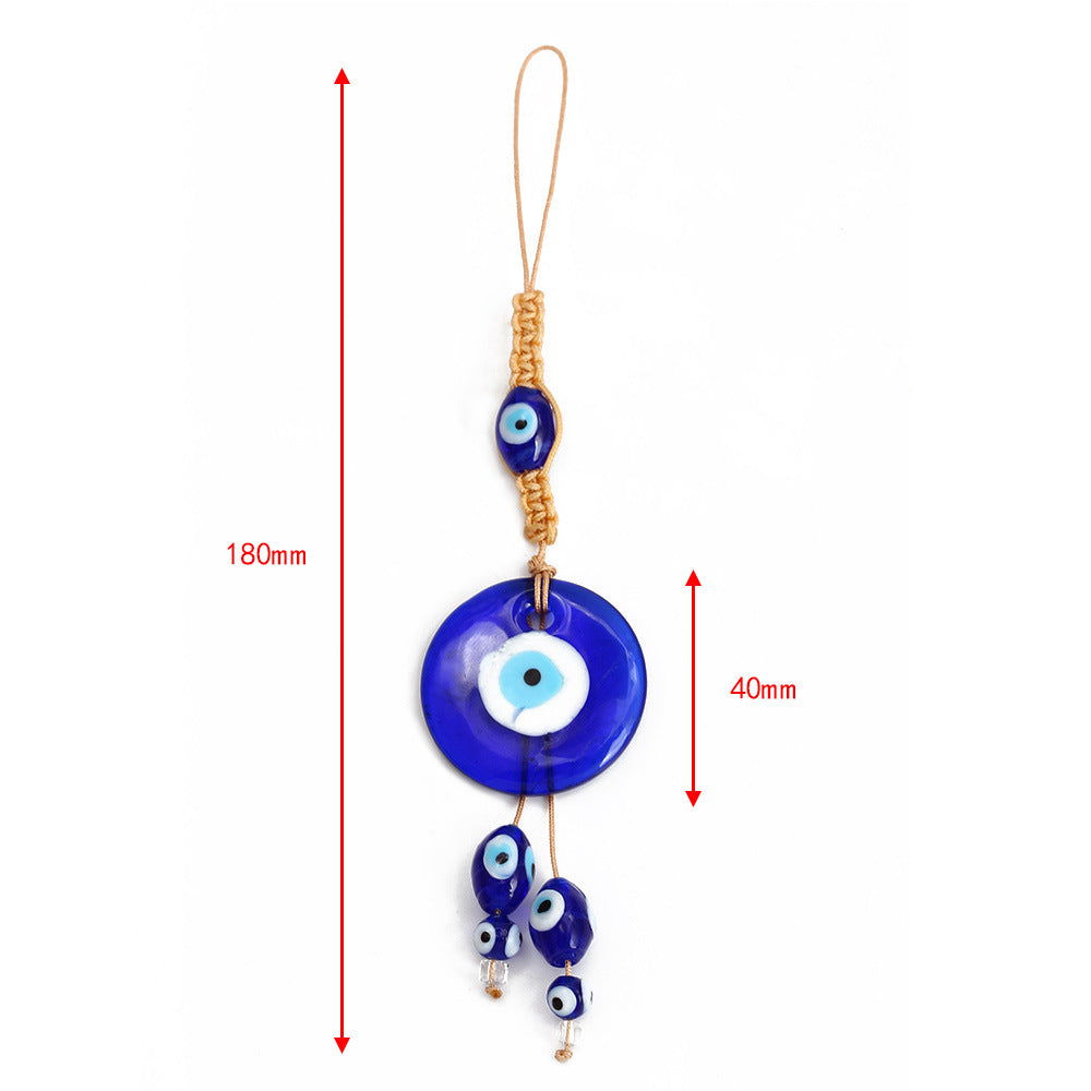 Olivenorma Blue Glass Evil Eye Car Pendant Ornament