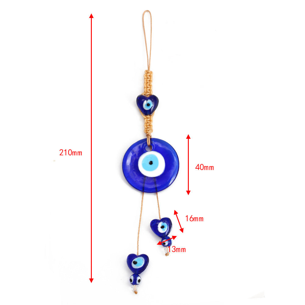 Olivenorma Blue Glass Evil Eye Car Pendant Ornament