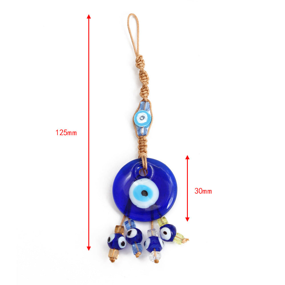 Olivenorma Blue Glass Evil Eye Car Pendant Ornament