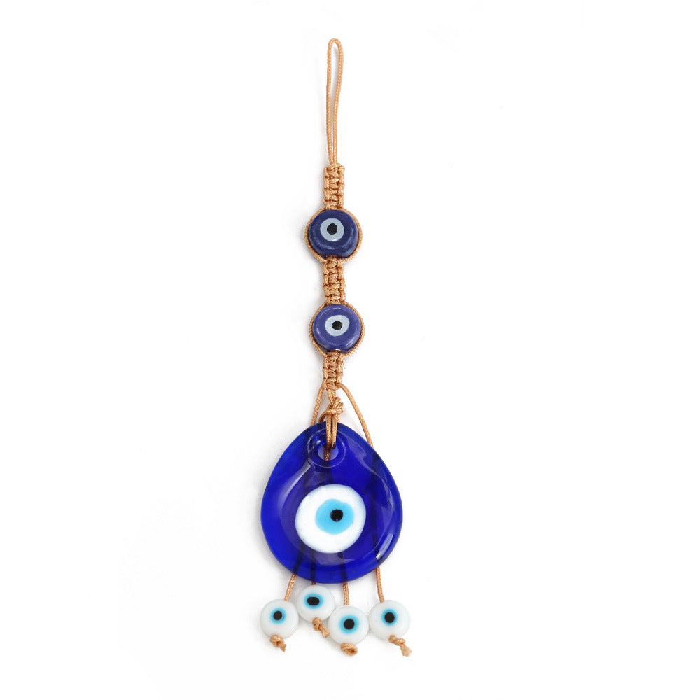 Olivenorma Blue Glass Evil Eye Car Pendant Ornament