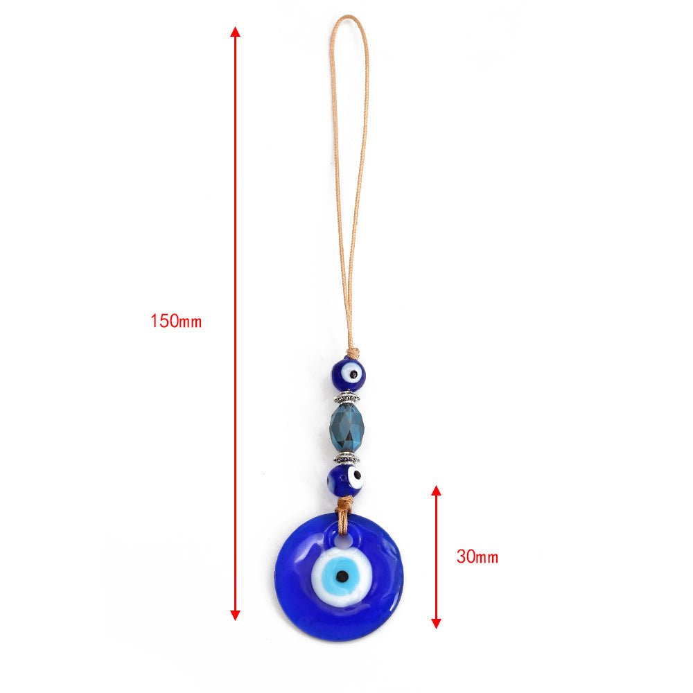 Olivenorma Blue Glass Evil Eye Car Pendant Ornament