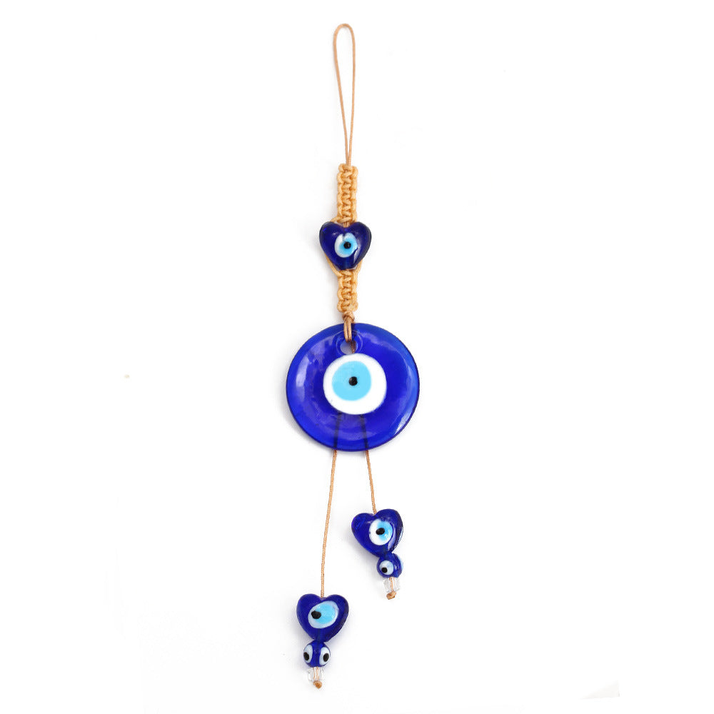 Olivenorma Blue Glass Evil Eye Car Pendant Ornament