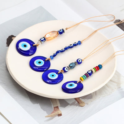 Olivenorma Blue Glass Evil Eye Car Pendant Ornament