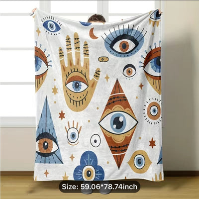 Olivenorma Evil Eye Protection Print Blanket