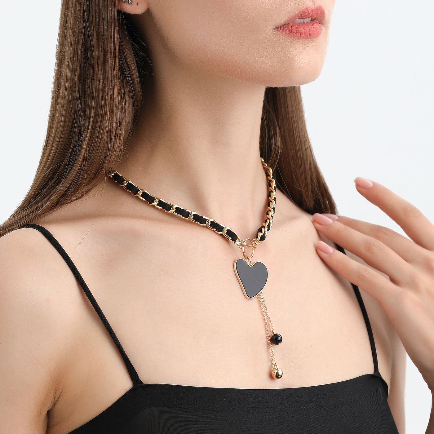 Olivenorma Black Wrap Velvet Choker Necklace