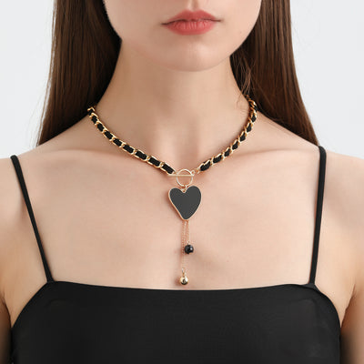 Olivenorma Black Wrap Velvet Choker Necklace