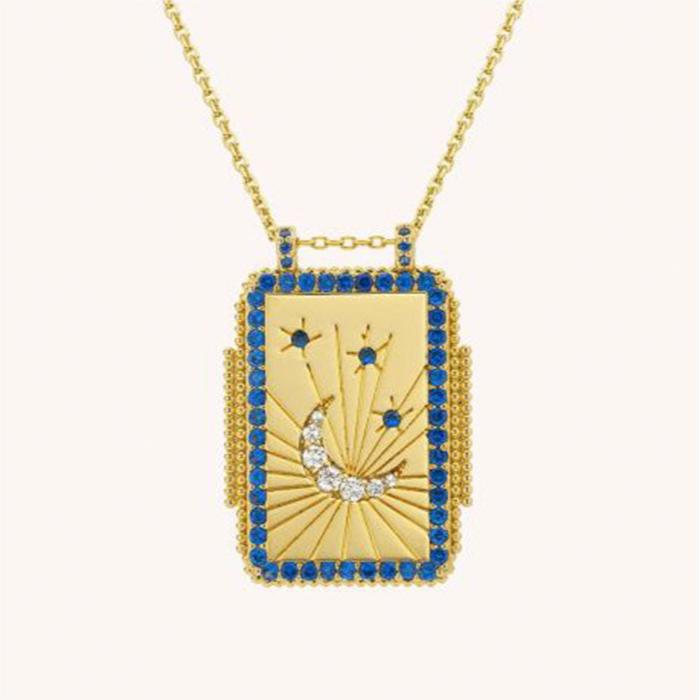 Olivenorma Tarot Card Braided Rope Necklace