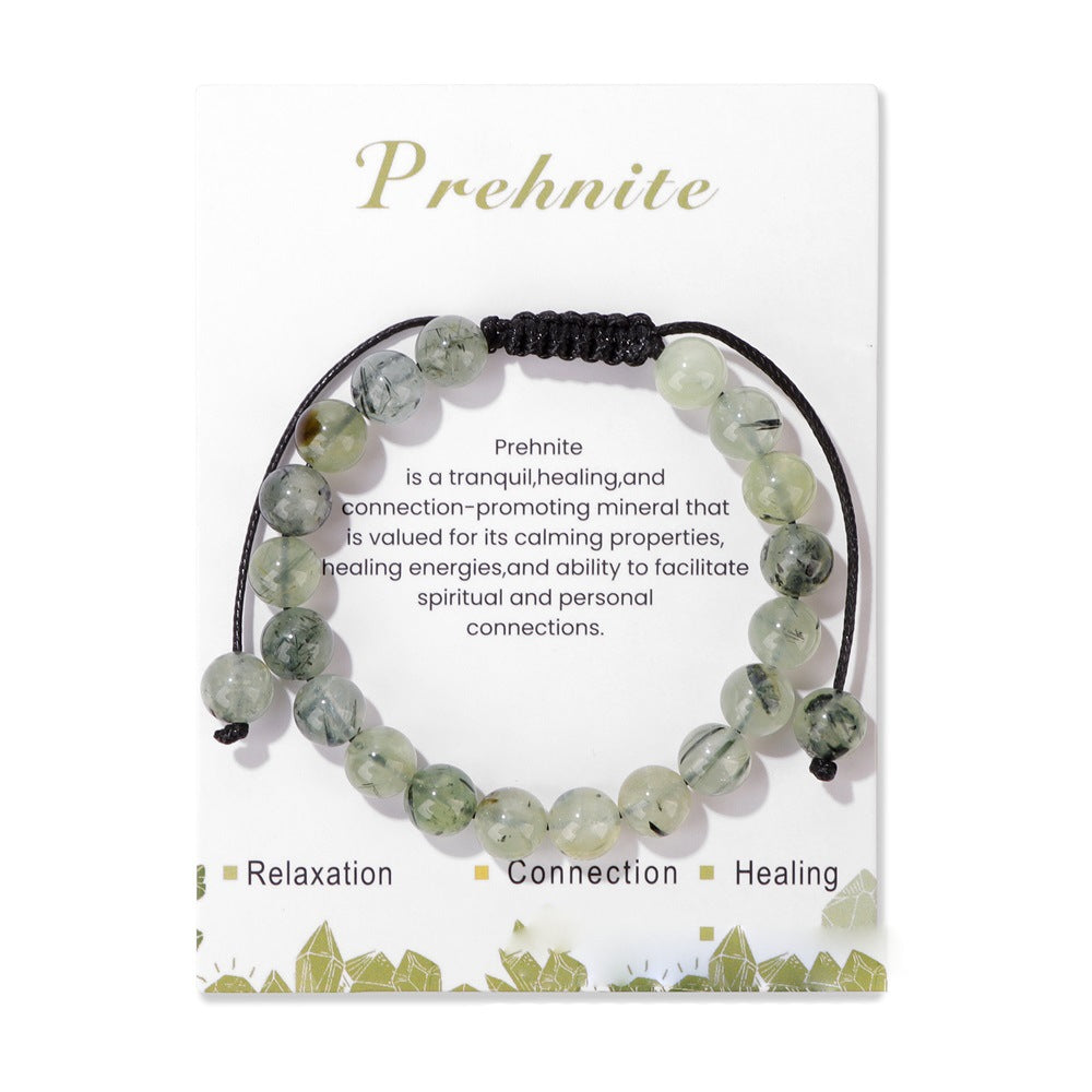 Olivenorma 8mm Natural Stone Handmade Adjustable Bracelet - image 8