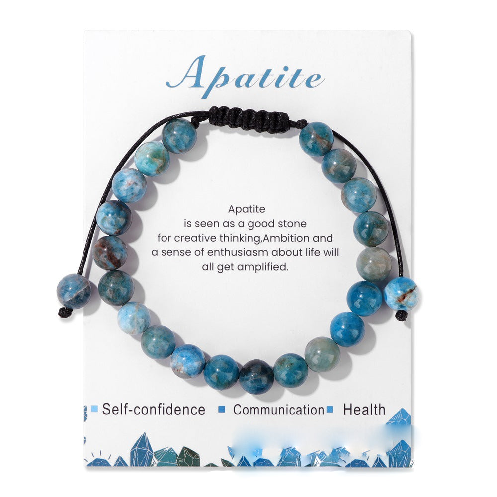 Olivenorma 8mm Natural Stone Handmade Adjustable Bracelet - image 46