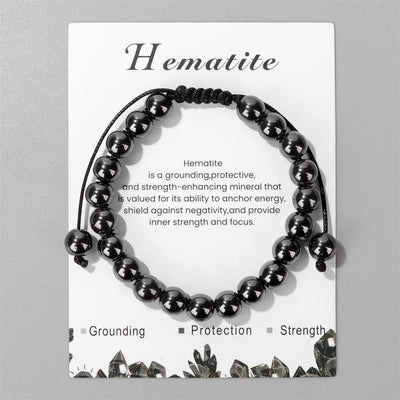 Olivenorma 8mm Natural Stone Handmade Adjustable Bracelet - image 56
