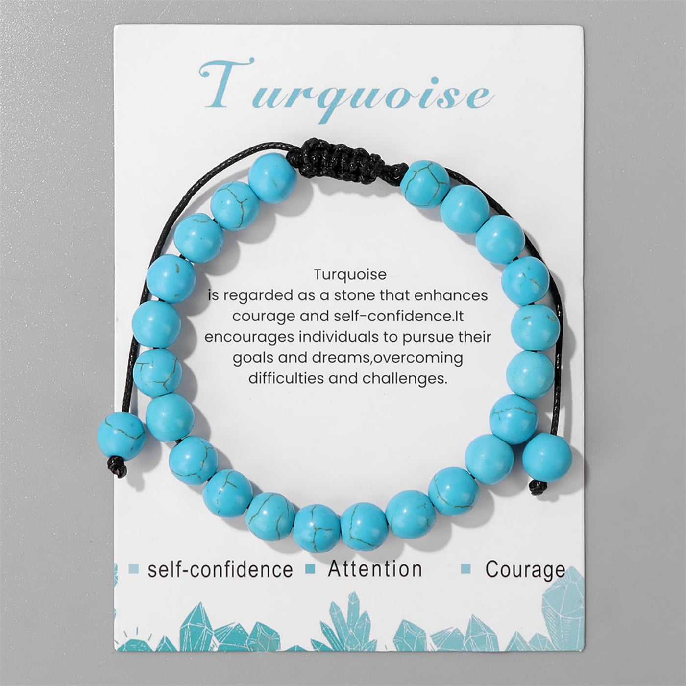 Olivenorma 8mm Natural Stone Handmade Adjustable Bracelet - image 58