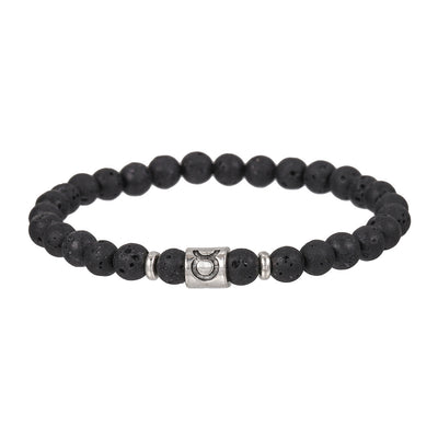 Olivenorma Lava Stone Constellation Handmade Beaded Men Bracelet