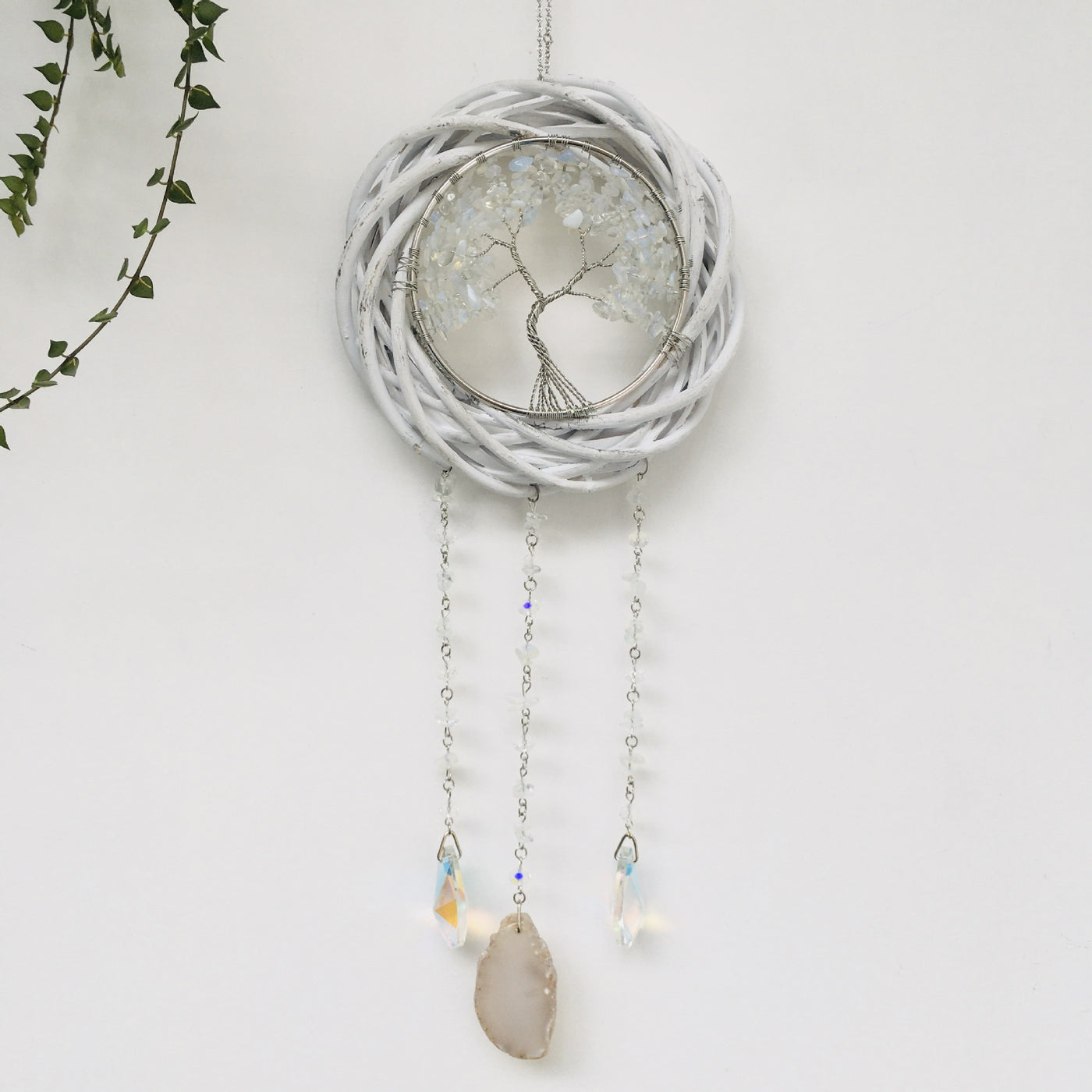 Olivenorma Tree Of Life Crystal Agate Wind Chime