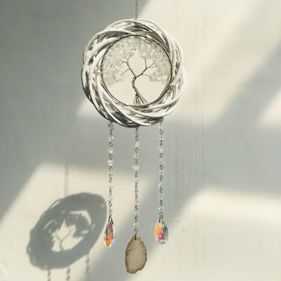 Olivenorma Tree Of Life Crystal Agate Wind Chime