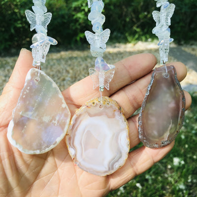 Olivenorma Tree Of Life Crystal Agate Wind Chime