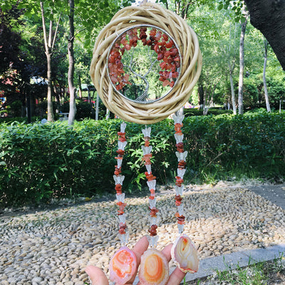 Olivenorma Tree Of Life Crystal Agate Wind Chime