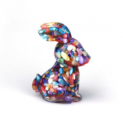 Olivenorma Crystal Resin Epoxy Bunny Home Table Gemstone Decoration