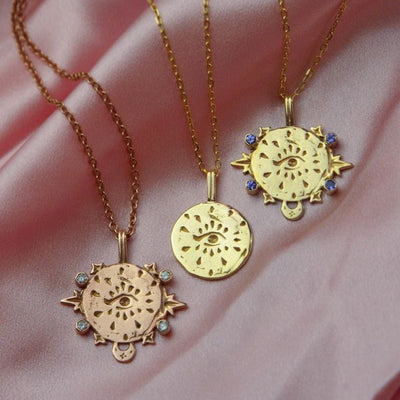 Olivenorma Stainless Steel Tarot Cards Inlaid Zirconia Necklace - image 5