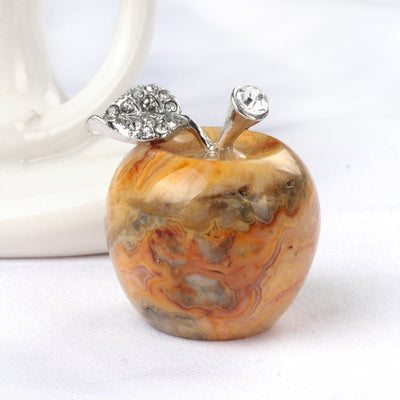 Olivenorma Small Crystal Apple Home Gemstone Decoration - Crazy Onyx - image 7