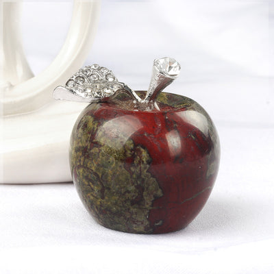 Olivenorma Small Crystal Apple Home Gemstone Decoration - Dragon Blood Stone - image 13