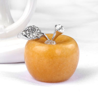 Olivenorma Small Crystal Apple Home Gemstone Decoration - Yellow Jade - image 31