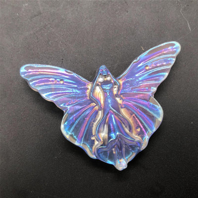 Olivenorma Electroplate Carved Fairy Butterfly Gemstone Decoration