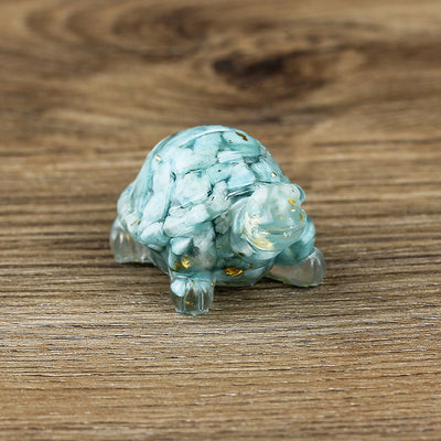 Olivenorma Cute Little Turtle Ornament Gemstone Decoration - Amazonite - image 15