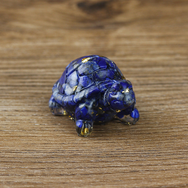 Olivenorma Cute Little Turtle Ornament Gemstone Decoration - Lapis Lazuli - image 17