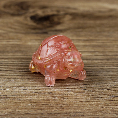 Olivenorma Cute Little Turtle Ornament Gemstone Decoration - Red Smelting Quartz - image 31