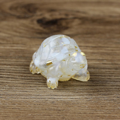 Olivenorma Eternal Journey Gemstone Turtle Gemstone Decoration - Opalite - With Card - image 35