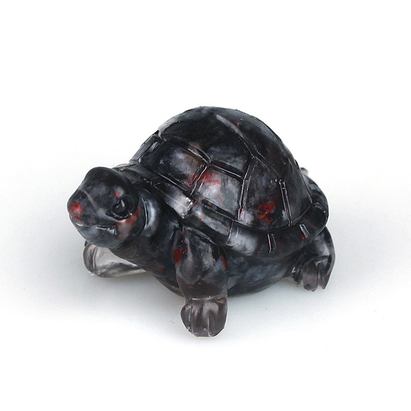 Olivenorma Cute Little Turtle Ornament Gemstone Decoration - Raw Ore Cinnabar - image 38