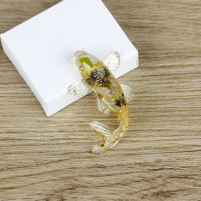 Olivenorma Creative Artificial Fish Ornaments Gemstone Decoration - Cat's Eye Stone - image 19