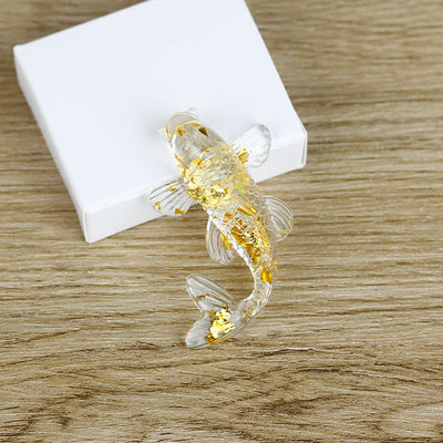 Olivenorma Ocean Harmony Crystal Fish Figurine Gemstone Decoration - Clear Crystal - With Card - image 22