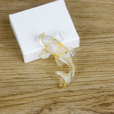 Olivenorma Ocean Harmony Crystal Fish Figurine Gemstone Decoration - Opalite - With Card - image 32