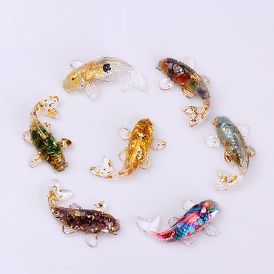 Olivenorma Creative Artificial Fish Ornaments Gemstone Decoration