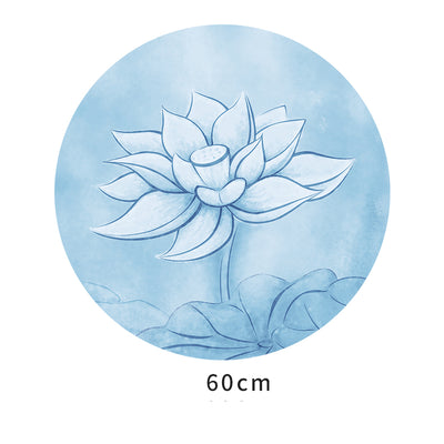 Olivenorma "Om Sea of Flowers" Round 60cm Meditation Yoga Mat