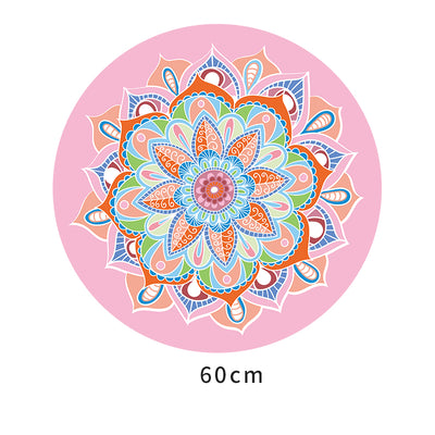 Olivenorma "Om Sea of Flowers" Round 60cm Meditation Yoga Mat