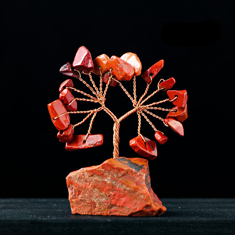 Olivenorma Natural Colorful Crystal Gravel Feng Shui Tree