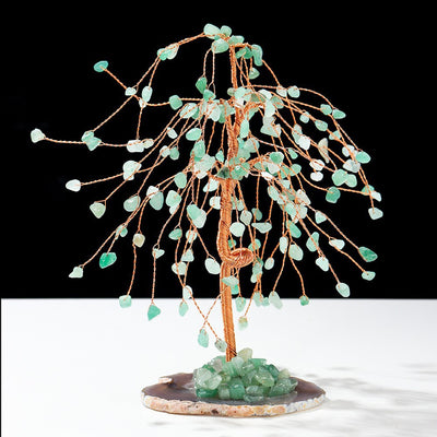 Olivenorma Natural Colorful Crystal Gravel Feng Shui Tree