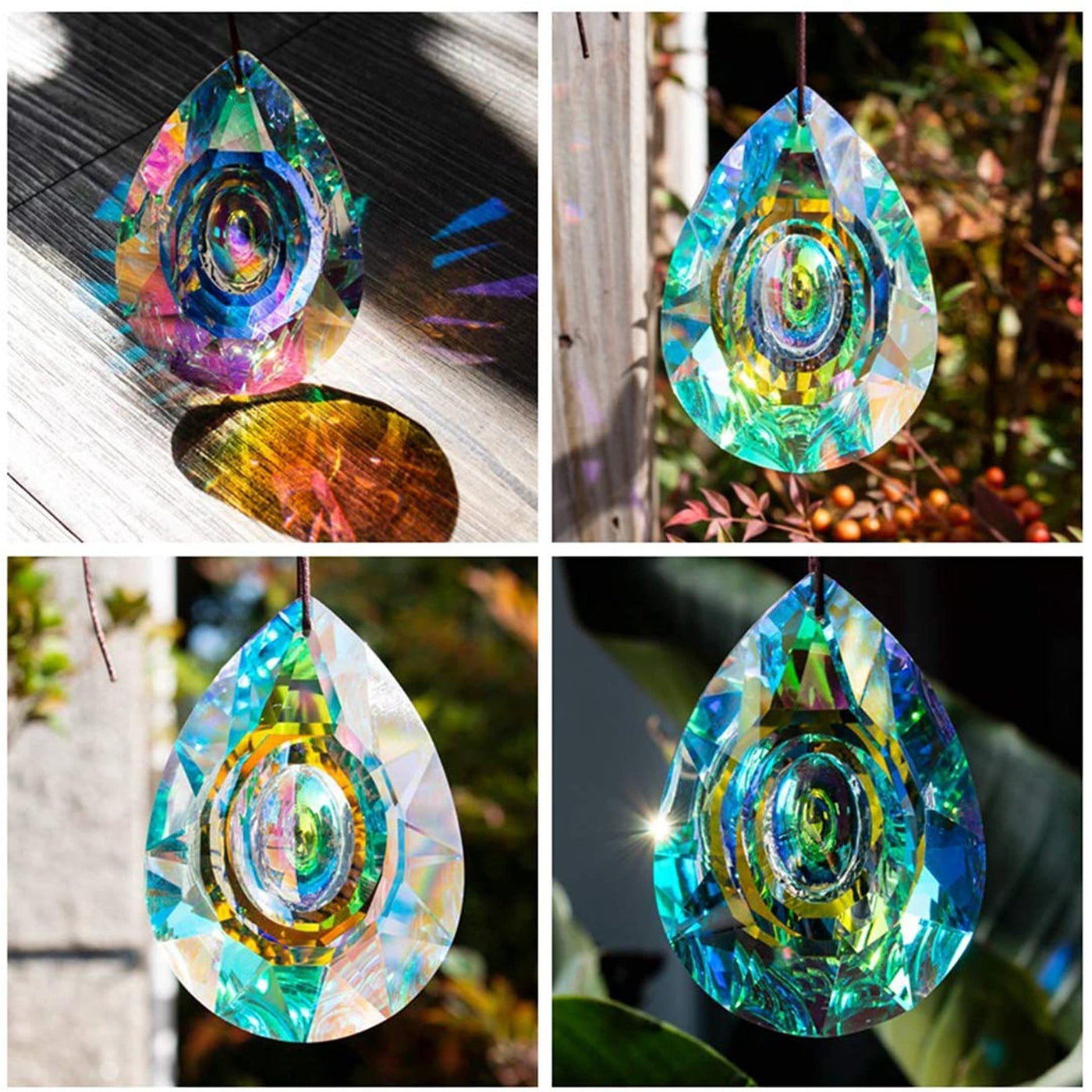 Olivenorma Hanging Chandelier Crystals Prisms Window Suncatcher