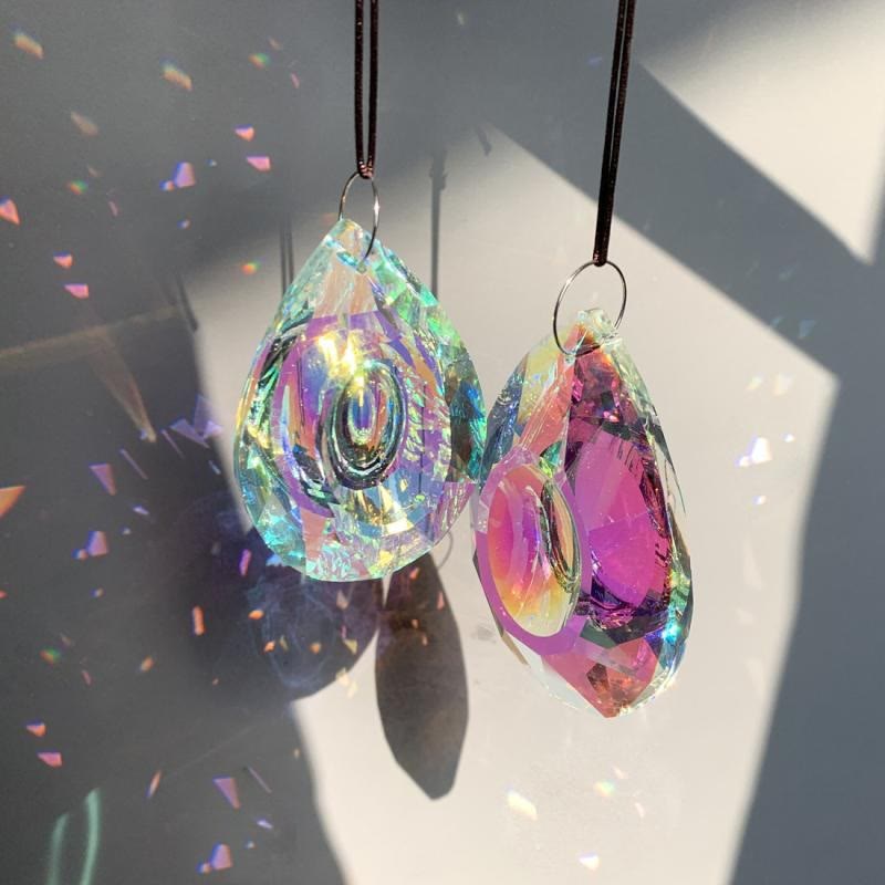 Olivenorma Hanging Chandelier Crystals Prisms Window Suncatcher