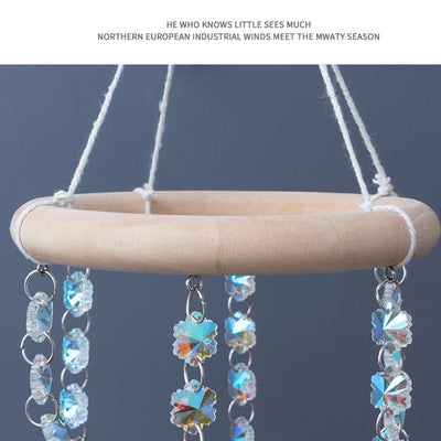 Olivenorma AB-Colorful Hanging Agate Crystal Suncatcher Wind Chime