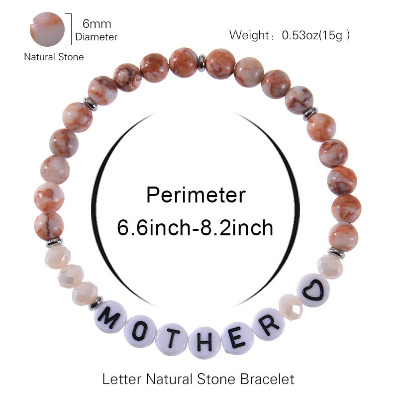 Olivenorma Gifts For Best Mom Natural Stones Bracelet