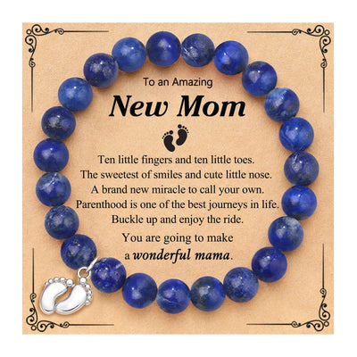 Olivenorma New Mom Gifts Natural Stone Beaded Bracelet