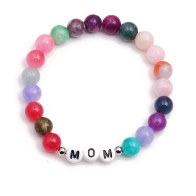 Olivenorma "MAMA" Natural Colored Stone Beaded Bracelet