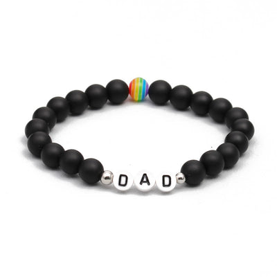 Olivenorma "DAD" Chakra Natural Stone Beaded Bracelet