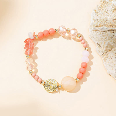 Olivenorma Natural Stone Agate Beaded Bracelet