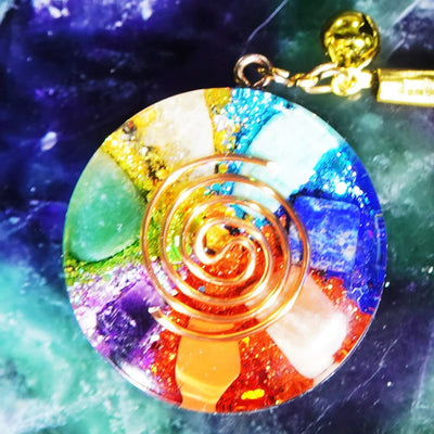 Olivenorma Chakra Energy Healing Orgone Necklace